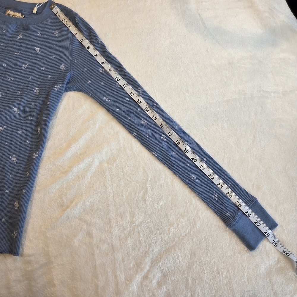 Alpine Design Women's Waffle Print Long-Sleeve Shirt Basin Blue Small - Picture 10 of 12